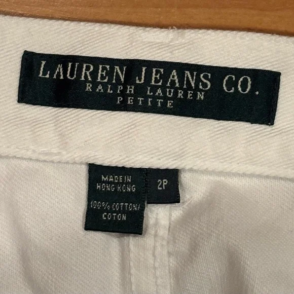 VTG Ralph Lauren White Flare Pants with Colorful Paisley Embroidery - Picture 5 of 9